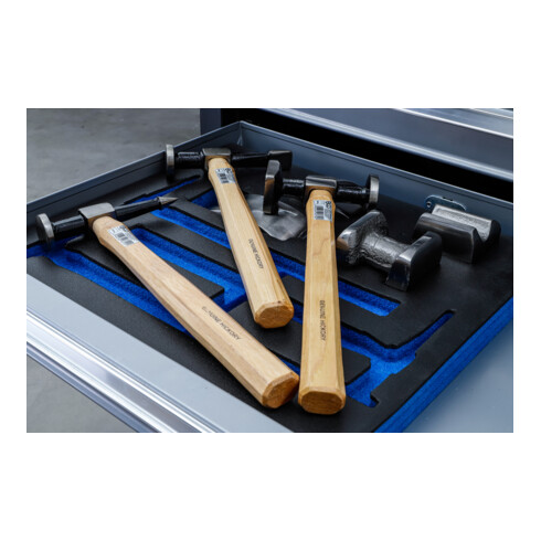 BGS Inserto per carrello da officina 2/3: set per raddrizzare carrozzeria, 7 pezzi