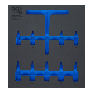 BGS Inserto per carrello da officina 2/3, vuoto, per Art. 70216