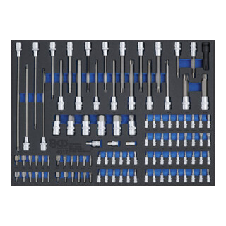 BGS Inserto per carrello da officina 3/3: bit e inserti per bit, 104pz.