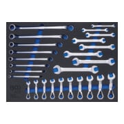 BGS Inserto per carrello da officina 3/3: chiavi a forchetta doppie, chiavi poligonali doppie, chiavi combinate a cricchetto, 26pz.-1