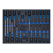 BGS Inserto per carrello da officina 3/3: set di cacciavite, 23pz.