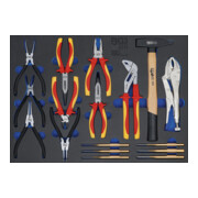 BGS Inserto per carrello da officina 3/3: set di pinze, cacciaspine, martelli, 17pz.-1