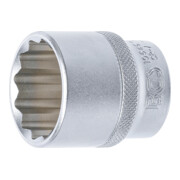 BGS Inserto per chiave a bussola, dodecagonale, azionamento quadro interno 12,5mm, apertura 30mm