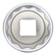 BGS Inserto per chiave a bussola, dodecagonale, azionamento quadro interno 12,5mm, apertura 30mm-3