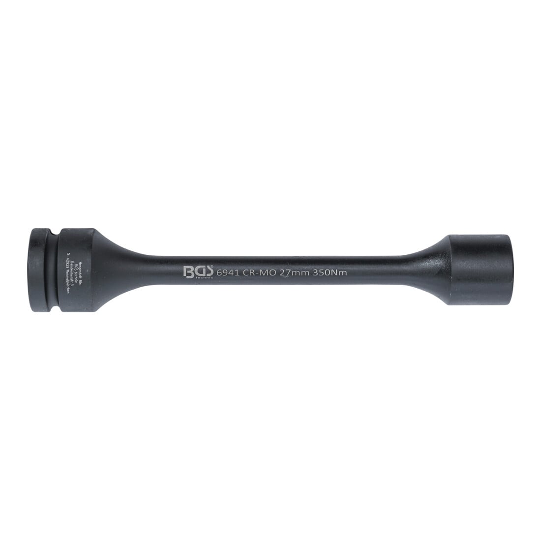 BGS Inserto per chiave a bussola esagonale di torsione, azionamento quadro interno 25mm (1"), apertura 27mm 350 Nm