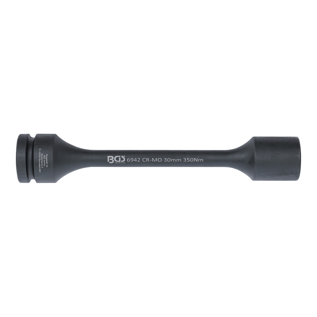 BGS Inserto per chiave a bussola esagonale di torsione, azionamento quadro interno 25mm (1"), apertura 30mm 350 Nm