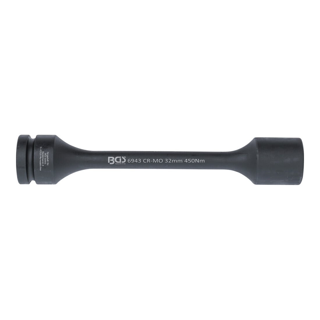 BGS Inserto per chiave a bussola esagonale di torsione, azionamento quadro interno 25mm (1"), apertura 32mm 450 Nm