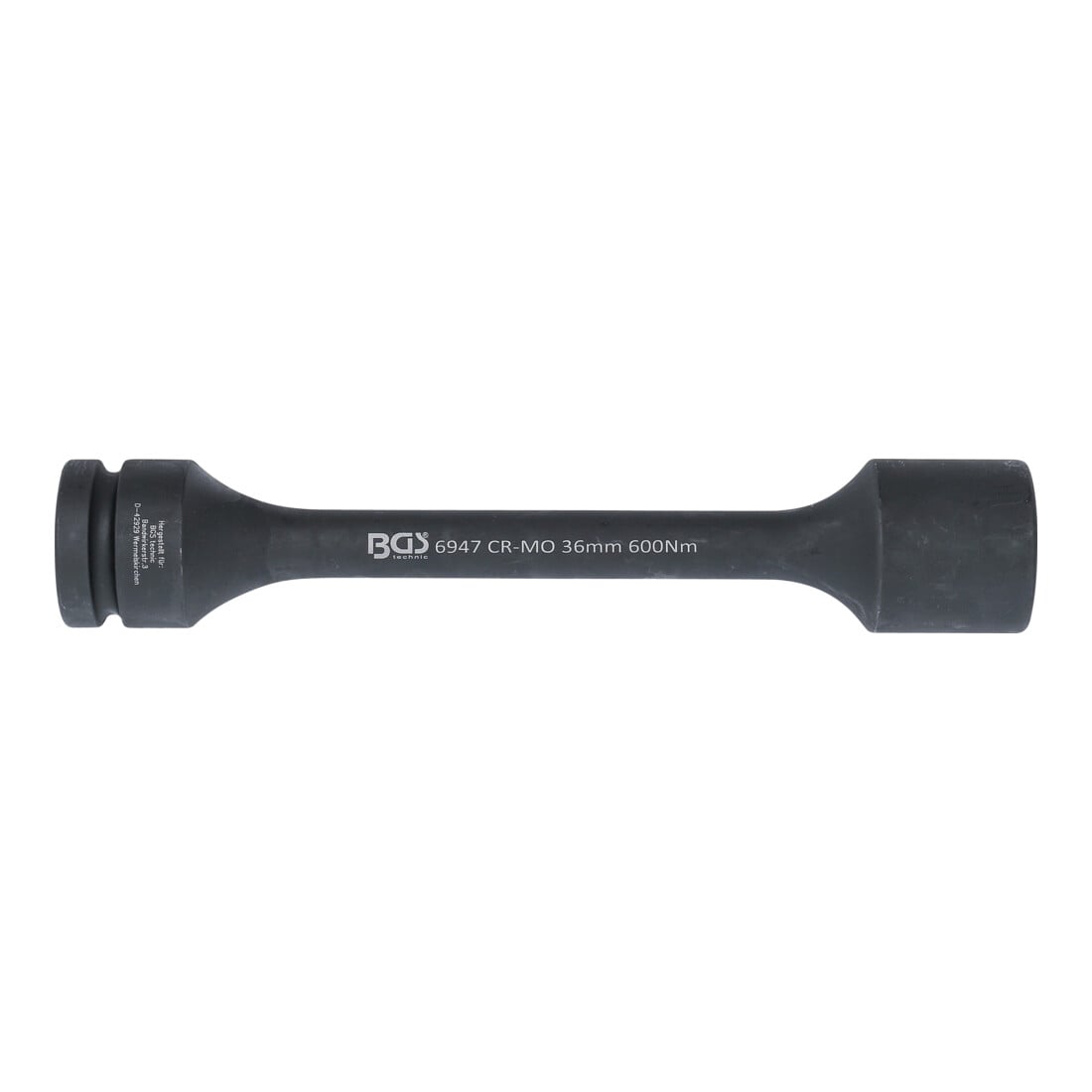 BGS Inserto per chiave a bussola esagonale di torsione, azionamento quadro interno 25mm (1"), apertura 36mm 600 Nm