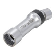 BGS Inserto snodato per candele poligonale con molla, 10 mm (3/8"), 18 mm-5