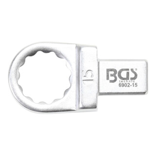 BGS Insteek-ringsleutel | 15 mm | opname 9 x 12 mm