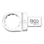BGS Insteek-ringsleutel | 15 mm | opname 9 x 12 mm