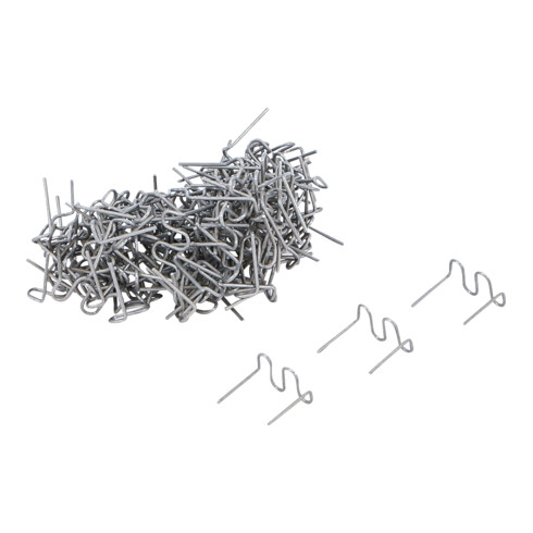BGS Jeu d'agrafes de réparation forme ondulée 0,8 mm 100 pcs.
