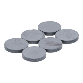 BGS Jeu d’aimants céramiques Ø 25 mm 6 pièces