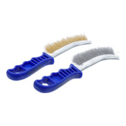 BGS Jeu de brosses à fils Fil en acier et laiton 260 mm 2 pièces-2