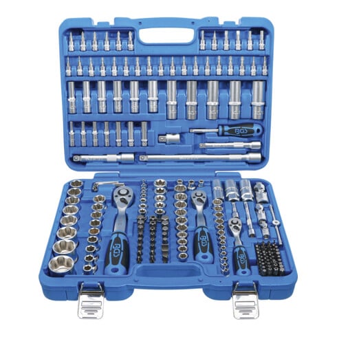 BGS Jeu de clés à douille profil ondulé entraînement 6,3 mm / 10 mm / 12,5 mm 192 pcs.