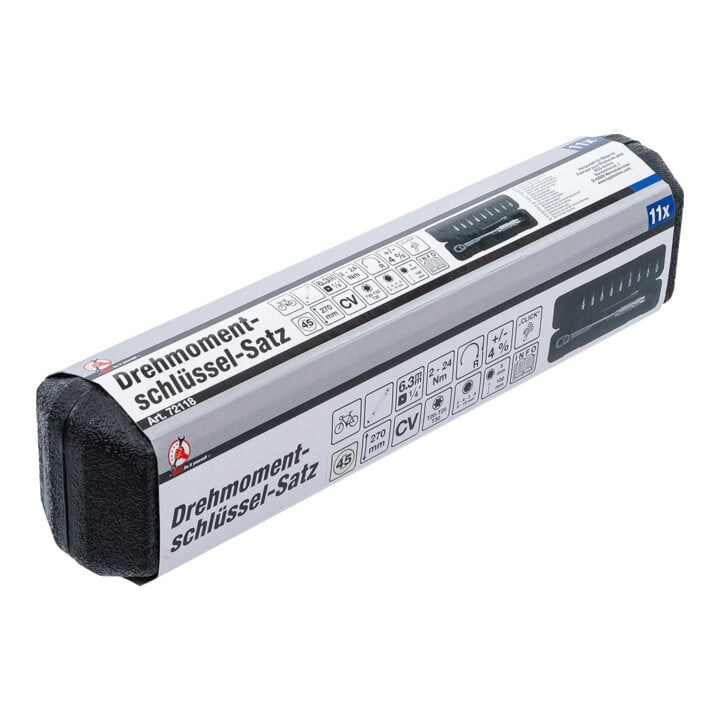 BGS Jeu de clés dynamométriques, entraînement carré extérieur 6,3 mm (1/4"), 2 - 24 Nm, 11 pièces