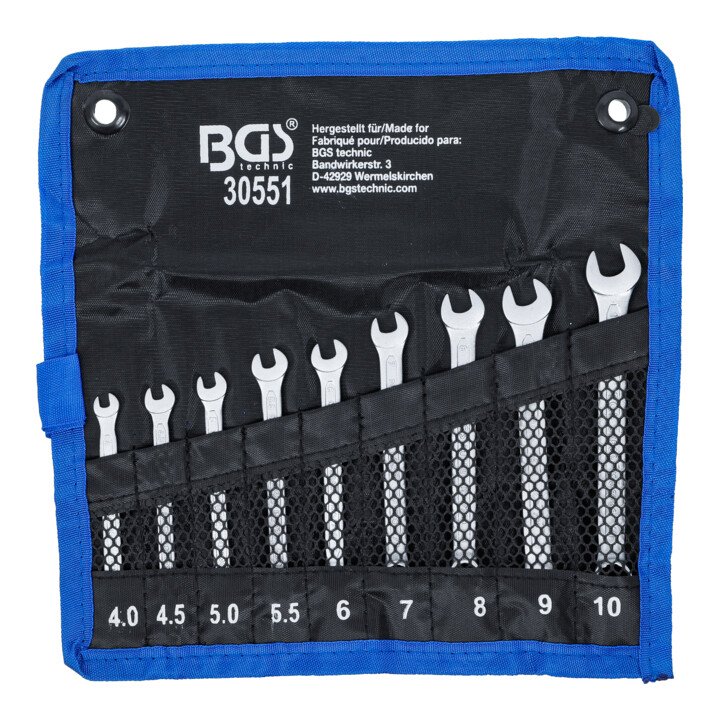 BGS Jeu de clés mixtes 4 - 10 mm 9 pièces