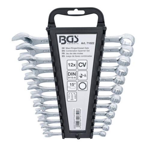 BGS Jeu de clés mixtes 8 - 19 mm 12 pièces