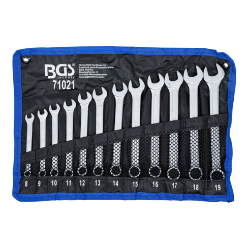 BGS Jeu de clés mixtes 8 - 19 mm 12 pièces, 71021