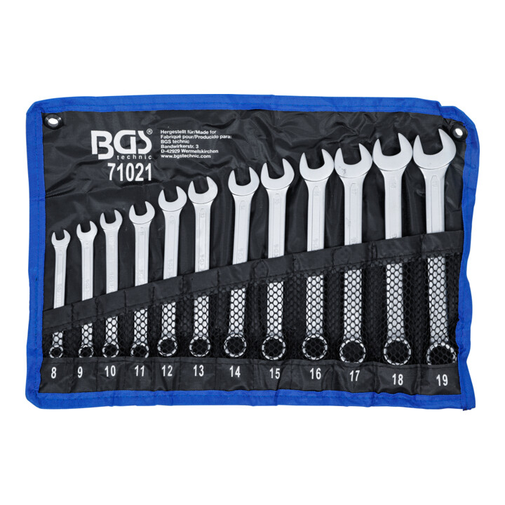 BGS Jeu de clés mixtes 8 - 19 mm 12 pièces, 71021
