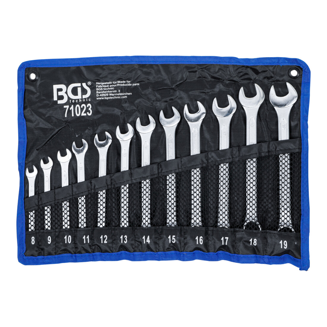 BGS Jeu de clés mixtes 8 - 19 mm 12 pièces, 71023