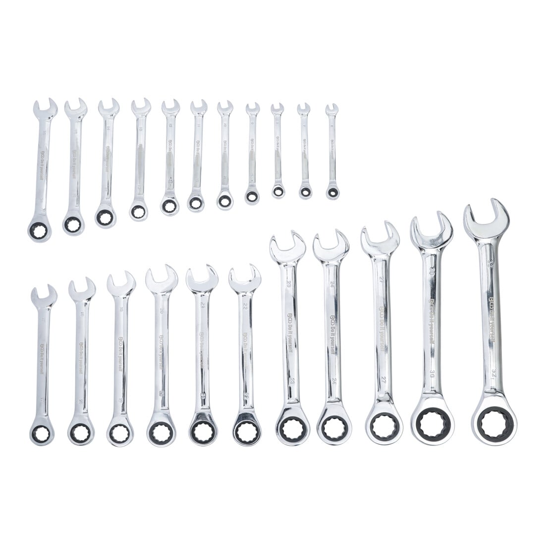 BGS Jeu de clés mixtes à cliquet 6 - 32 mm 22 pièces
