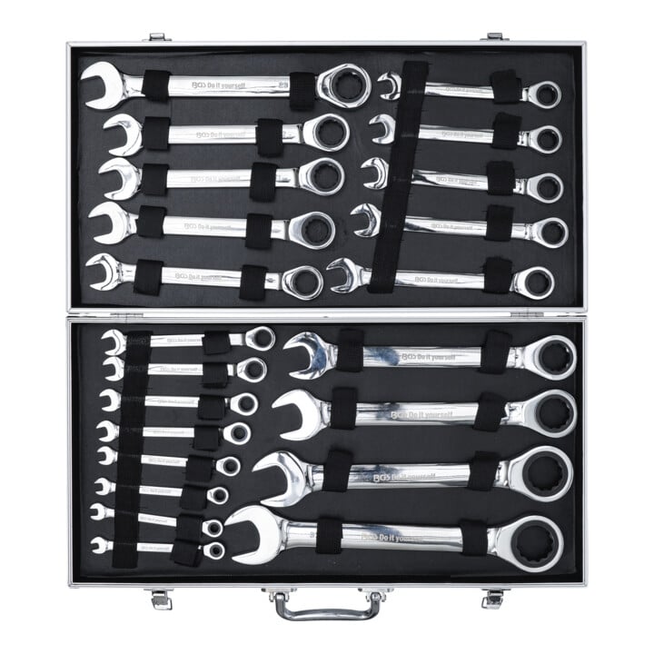 BGS Jeu de clés mixtes à cliquet 6 - 32 mm 22 pièces