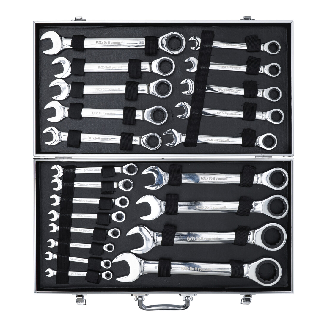 BGS Jeu de clés mixtes à cliquet 6 - 32 mm 22 pièces