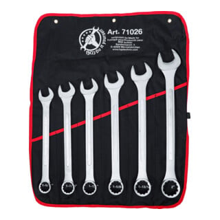 BGS Jeu de clés mixtes XXL en pouce 1-5/16" - 2" 6 pièces