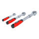 BGS Jeu de cliquets extensible 6,3 mm (1/4") - 10 mm (3/8") - 12,5 mm (1/2") 3 pièces