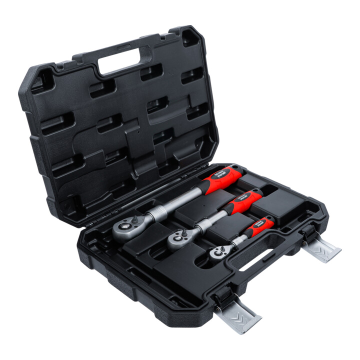 BGS Jeu de cliquets extensible 6,3 mm (1/4") - 10 mm (3/8") - 12,5 mm (1/2") 3 pièces