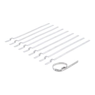 BGS Jeu de colliers de soufflet d'essieu, acier inoxydable, 7 mm, 20 - 50 mm, 10 pièces