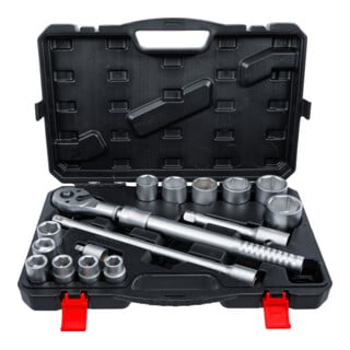 BGS Jeu de douilles avec cliquet réversible extensible 20 mm (3/4") 19 - 50 mm 16 pièces