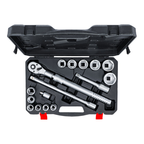 BGS Jeu de douilles avec cliquet réversible extensible 20 mm (3/4") 19 - 50 mm 16 pièces