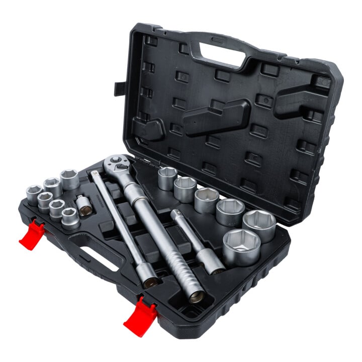 BGS Jeu de douilles avec cliquet réversible extensible 20 mm (3/4") 19 - 50 mm 16 pièces