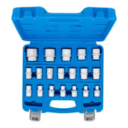 BGS Jeu de douilles hexagonales, entraînement carré intérieur 12,5 mm (1/2"), 8 - 32 mm, 19 pièces-5