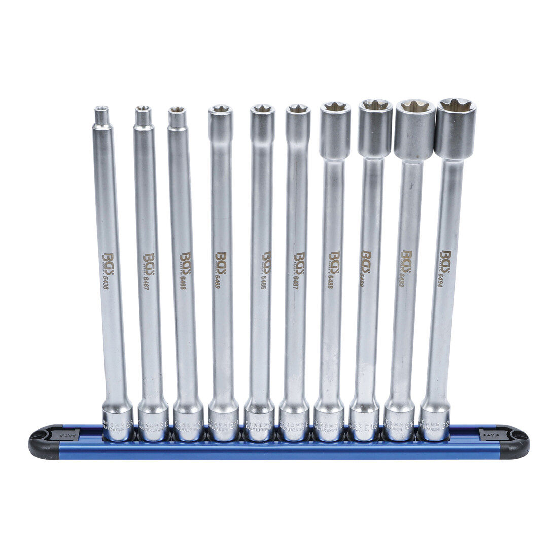 BGS Jeu de douilles, profil E XXL 10 mm (3/8") E6 - E20 10 pièces