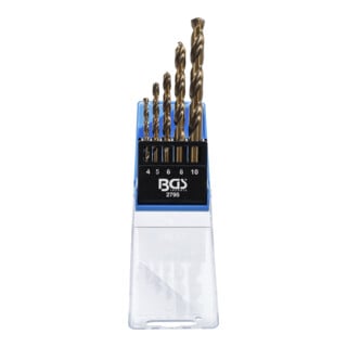 BGS Jeu de forets hélicoïdaux, HSS, 4 - 10 mm, 5 pièces