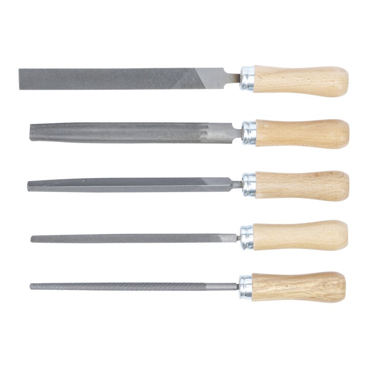 BGS Jeu de limes Manche en bois 150 mm 5 pièces