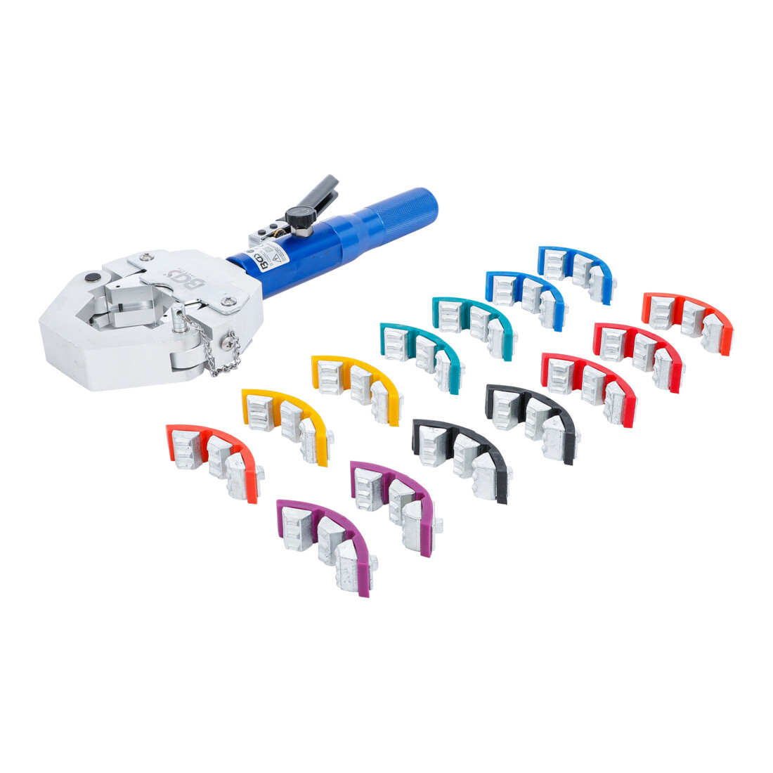 BGS Jeu de pinces à sertir hydraulique pour raccords à sertir sur conduites flexibles
