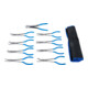 BGS Jeu de pinces pour cosses longues plates et de bougies d’allumage, extra long, 9 pièces