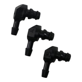 BGS Jeu de raccords tuyau en matière plastique en forme de L 30 pièces