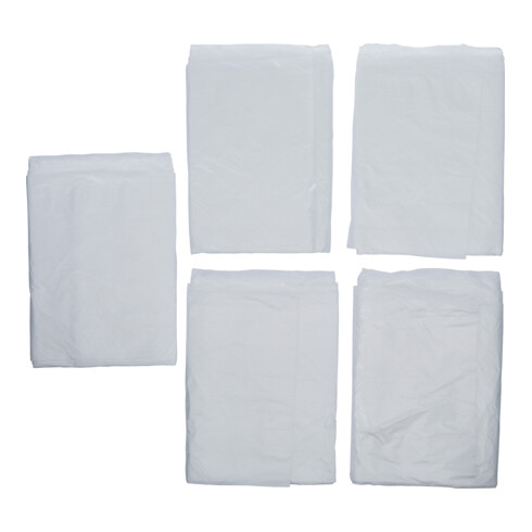 BGS Jeu de rubans de masquage HDPE transparent 4 x 5 m 20 m² 5-tlg.