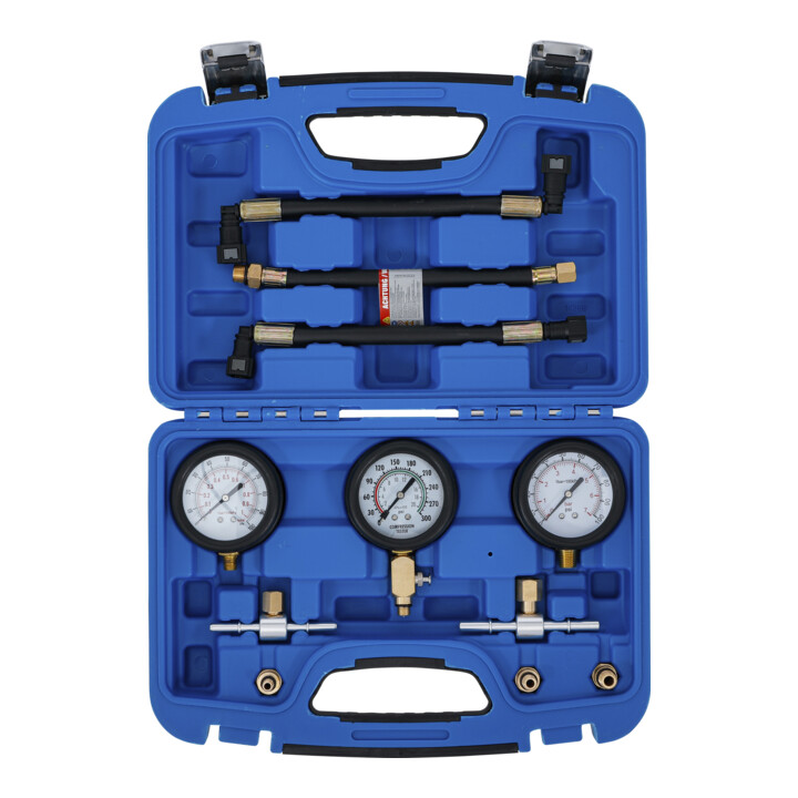 BGS Jeu de test de carburant et de pression de compression, pour motos, 11 pièces