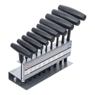 BGS Jeu de tournevis avec poignée en T pouces six pans intérieurs 3/32" - 3/8" 10 pièces