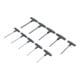 BGS Jeu de tournevis avec poignée en T pouces six pans intérieurs 3/32" - 3/8" 10 pièces