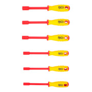 BGS Jeu de tournevis VDE à douilles six pans 5,5 - 12 mm 6 pièces-3