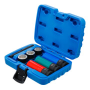 BGS Jeu d’embouts à clé à douille à profil spiralé / extracteurs de vis & jeu d’embouts renforcés, entraînement carré intérieur 12,5 mm (1/2"), 17 / 19 / 21 mm, 7 pièces-4