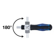 BGS Jeu d’embouts de tournevis articulé avec poignée rotative à fonction cliquet, réversible 14 pièces-4