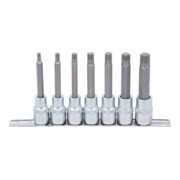 BGS Jeu d’embouts, entraînement carré intérieur 12,5 mm (1/2"), étoile intérieure (pour XZN) M5 - M14, 7 pièces